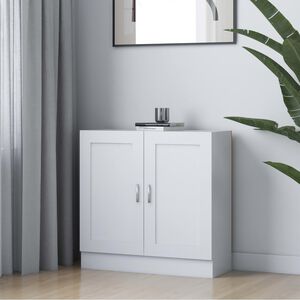 vidaXL Regał na książki, biel 82,5x30,5x80 cm, materiał drewnopochodny