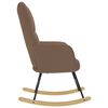 vidaXL Fotel bujany, brązowy, tapicerowany tkaniną