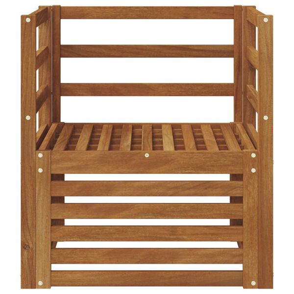 vidaXL Zestaw sof na zewnątrz Naturalny 67 x 63 x 73 cm