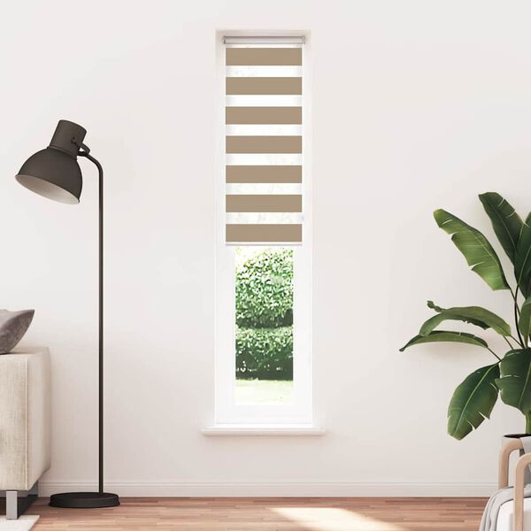 vidaXL Roleta zebra, 40x200 cm, szerokość tkaniny 35,9 cm, poliester