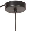 vidaXL Lampa wisząca, 25 W, czarna, okrągła, 17 cm, E27