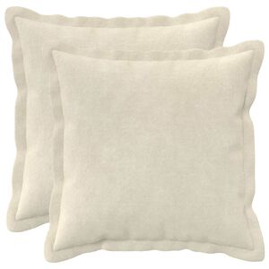 vidaXL Poszewka na poduszkę 2 pcs HOUTEN kremowy 30 x 30 cm
