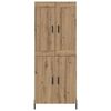 vidaXL Highboard 2 pcs Dąb rzemieślniczy Materiał drewnopochodny