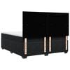vidaXL Ł&oacute;żko kontynentalne z materacem, czarne, aksamit 200x200 cm
