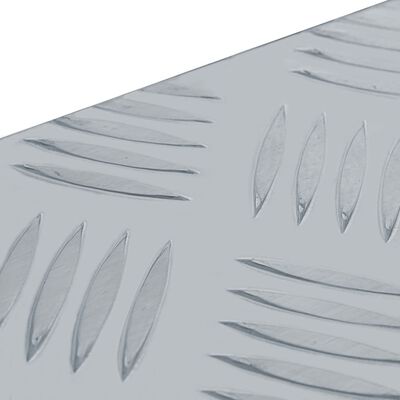 vidaXL Aluminiowa skrzynia, 90,5 x 35 x 40 cm, srebrna