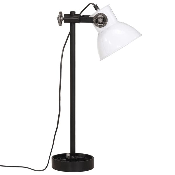 vidaXL Lampa stołowa, 25 W, biała, 15x15x55 cm, E27