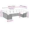 vidaXL Zestaw Sof na Ogr&oacute;d z przechowywaniem 9 pcs Szary polirattan