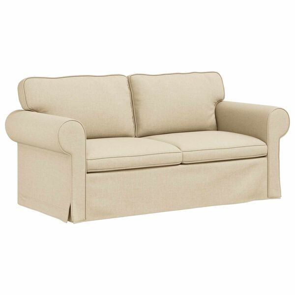 vidaXL Sofa Kremowy