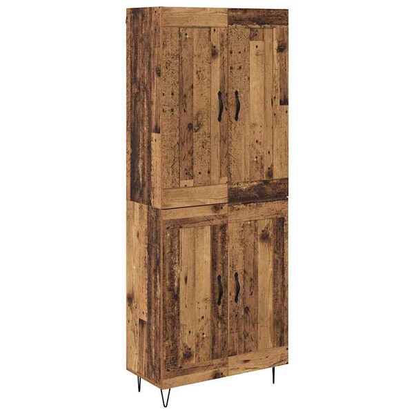 vidaXL Highboard Stare drewno 69,5 x 34 x 180 cm
