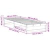 vidaXL Ramka ł&oacute;żka Biały 100 x 220 cm Lite drewno sosnowe