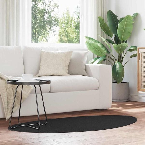 vidaXL Dywan HUARTE Czarny 80 x 150 cm Poliester