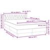 vidaXL Ł&oacute;żko typu Box Spring z materacem Czarny 160x220 cm Aksamit