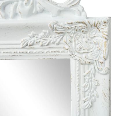 vidaXL Lustro wolnostojące w stylu barokowym 160x40 cm, białe