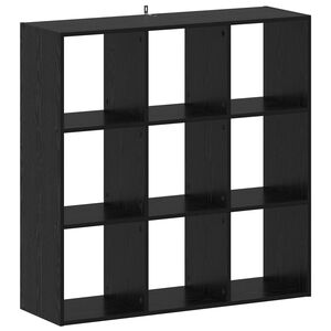 vidaXL P&oacute;łka na książki Czarny dąb 102 x 32 x 102 cm