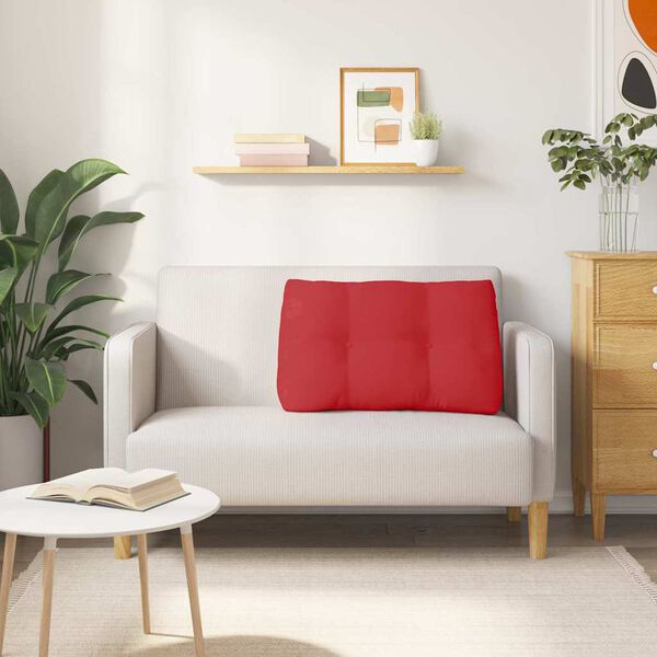vidaXL Poduszka na plecy Czerwony 80 x 24 x 50 cm tkanina