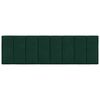 vidaXL Poduszka na wezgłowie, Hanko, ciemnozielona, 160 cm, aksamitna