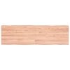 vidaXL Blat jasnobrązowy 140x40x(2-4) cm, drewno z naturalną krawędzią
