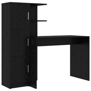 vidaXL Biurko Czarny Dąb 133,5 x 50 x 124 cm 2 szt.