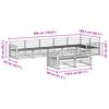 vidaXL Zestaw sof na zewnątrz 8 pcs Naturalny