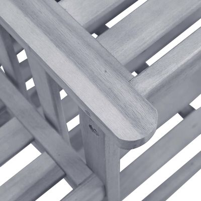 vidaXL Krzesła ogrodowe ze stolikiem i poduszkami, drewno akacjowe