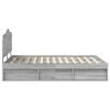 vidaXL Ramka ł&oacute;żka Szary Sonoma 140 x 190 cm Lite drewno sosnowe