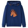 Bluza dziecięca z kapturem, granatowa, 140