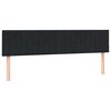 vidaXL Ł&oacute;żko kontynentalne z materacem, czarne, aksamit 200x210 cm