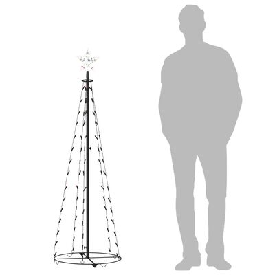 vidaXL Ozdoba świąteczna w kształcie choinki, 84 LED, 50x150 cm