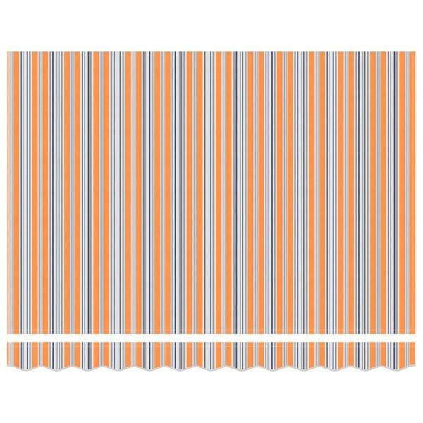 vidaXL Markiza zwijana Niebieski i Pomarańczowy 300 x 250 cm