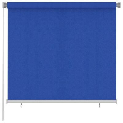vidaXL Roleta zewnętrzna, 160 x 140 cm, niebieska, HDPE