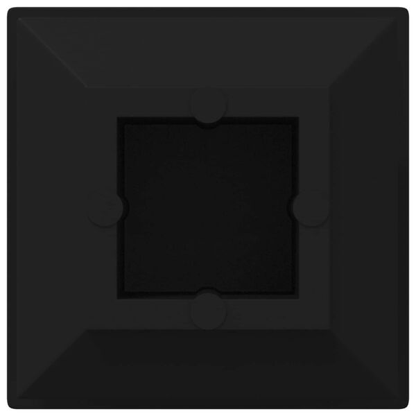 vidaXL Zaślepki Końcowe 2 pcs Czarny 15 x 15 x 15 mm PP