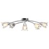 vidaXL Lampa sufitowa ze szklanymi kloszami na 5 żar&oacute;wek E14, tulipany