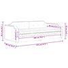 vidaXL Sofa z materacem do spania, kremowa, 80x200 cm, tkanina