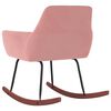 vidaXL Fotel bujany, r&oacute;żowy, tapicerowany aksamitem