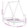 vidaXL Rama łóżka dziecięcego, 70x140 cm, drewno sosnowe