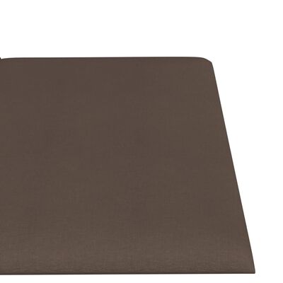 vidaXL Panele ścienne, 12 szt, kolor taupe, 30x15 cm, tkanina, 0,54 m²