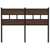 vidaXL Wymienne wezgłowie, brązowy dąb, 120 cm, stal i materiał drewnopochodny