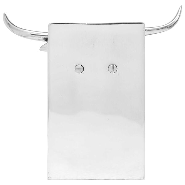 vidaXL Podpórki do książek 2 pcs Srebrny 17 x 15 x 27 cm Aluminium