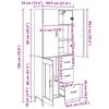 vidaXL Highboard z szufladą Dąb rzemieślniczy 69,5 x 34 x 180 cm