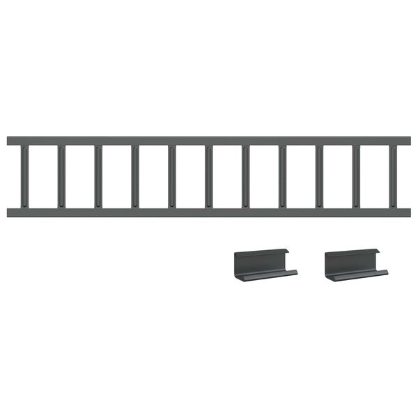 vidaXL Str&oacute;ż śniegu na dachu Antracyt 100 x 2,5 x 20 cm Stal