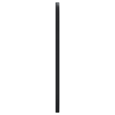 vidaXL Lustro ścienne, czarne, 30x70 cm, owalne