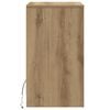 vidaXL LED Stolik nocny z szufladą dąb artisan 38 x 34 x 61 cm