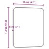 vidaXL Lustro ścienne, złote, 50x60 cm, prostokątne