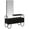 vidaXL Toaletka Czarny dąb 100 x 36,5 x 136 cm Drewno inżynieryjne