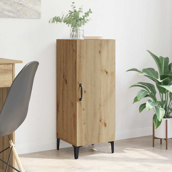 vidaXL Bufet Montowane na ścianie Dąb rzemieślniczy 34,5 x 34 x 90 cm