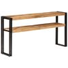vidaXL Stolik konsolowy, 150 x 30 x 75 cm, surowe drewno mango