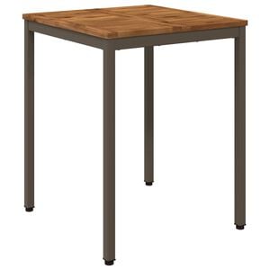 vidaXL St&oacute;ł do kolacji w ogrodzie Naturalny i kawowy 60 x 60,5 x 75 cm