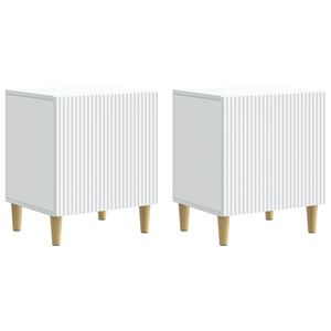 vidaXL Szafka Nocna 2 pcs Biały 43 x 34,5 x 50 cm Drewno inżynieryjne