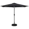 vidaXL Parasol ogrodowy z oświetleniem LED i podstawą 300 x 300 cm