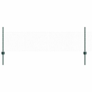 vidaXL Sześciokątne ogrodzenie z słupkiem 50 x 0,5 m Stal pokryta PVC